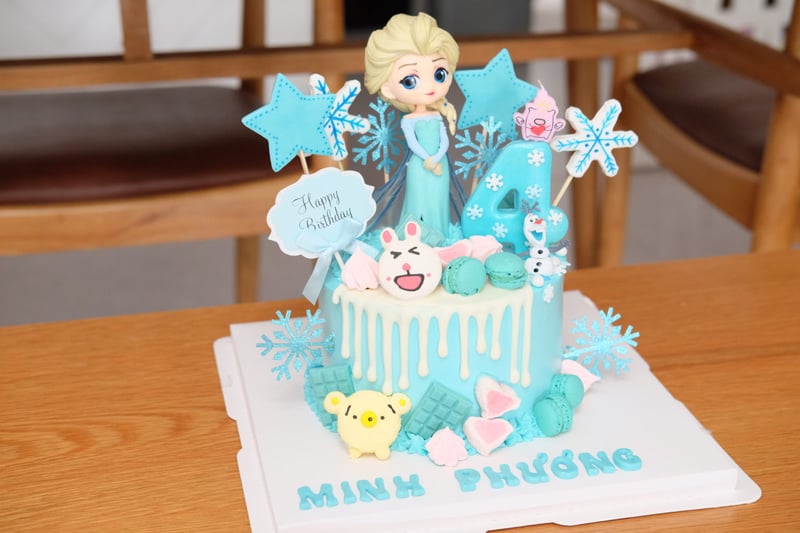 Bánh sinh nhật của Silk lúc 4 tuổi